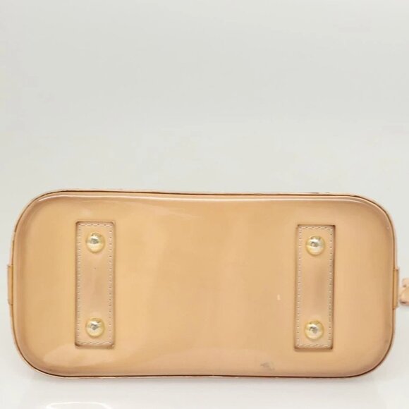 LOUIS VUITTON Monogram Vernis Alma BB Hand Bag Beige Dunne - Picture 8 of 16